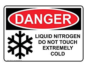 Amazon.com: OSHA DANGER Liquid Nitrogen Do Not Touch ...