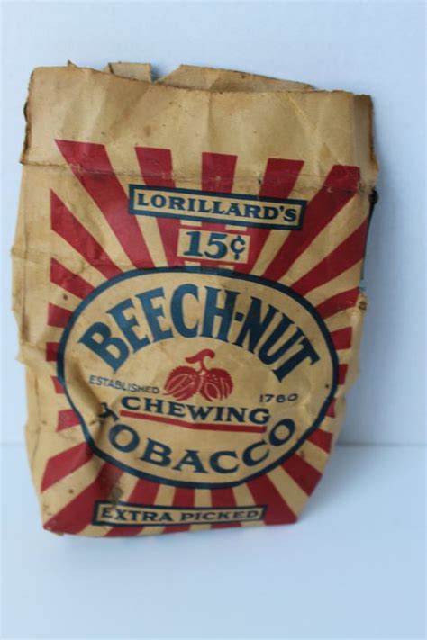 Beech-nut Chewing Tobacco Vintage Paper Bag by ...