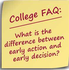 What is the difference between early action and early ...