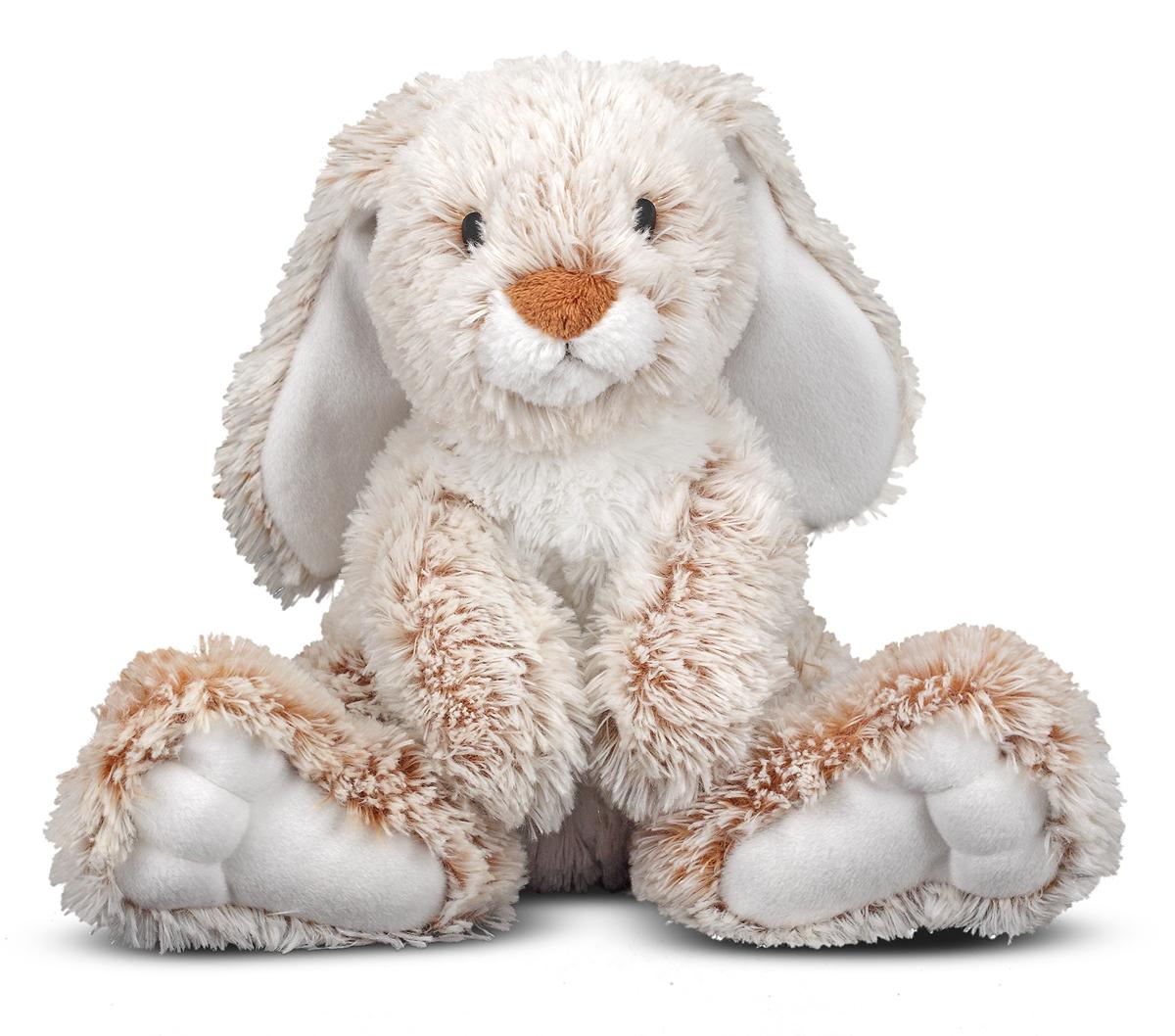 Amazon.com: Melissa & Doug Burrow Bunny Rabbit Stuffed ...