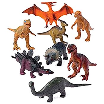 Amazon.com: Vinyl Mini Dinosaurs (72 count): Toys & Games