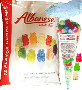 Amazon.com : Gummi Gummy Bears Albanese 12 Flavors-Bulk ...