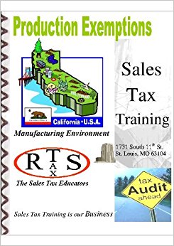 California Sales Tax Exemptions - Tax Training Book for ...