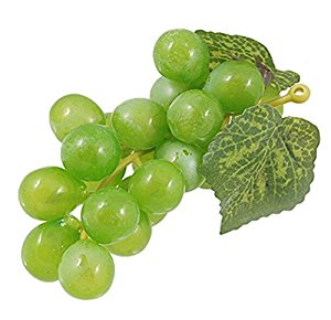 Amazon.com: RuiChy Large Bunch Artificial Green Grapes ...