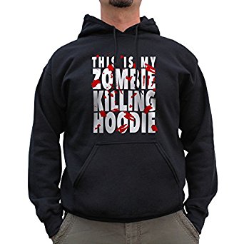 Amazon.com: Nutees Unisex This Is My Zombie Killing Hoodie ...