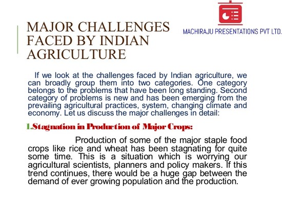 Indian agriculture:overview, types,major crops, Changing ...