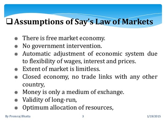 1 say's law of markets