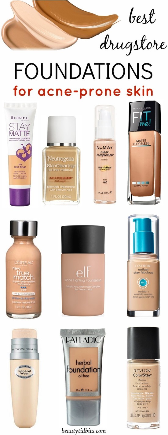 Best Drugstore Foundations For Acne-Prone Skin (Mostly ...