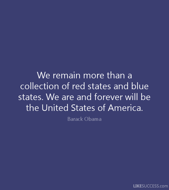 We remain more than a collection of red by Barack Obama ...