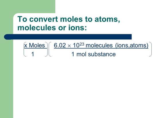 Chemical Quantities The Mole - ppt download