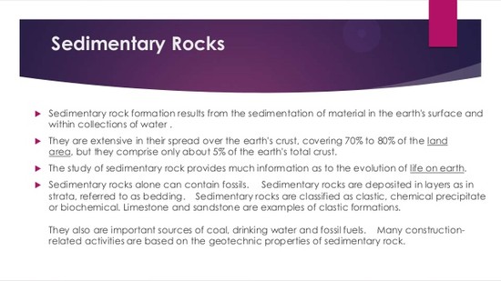 Types, importance and uses of rocks in