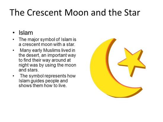 Religious Moon And Star Symbol