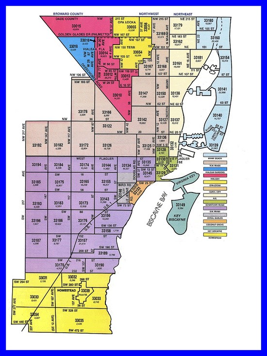Miami Zip Code Map | My Blog