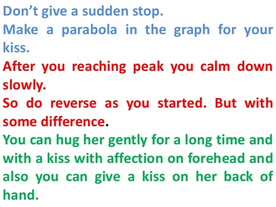 How to kiss a girl first time