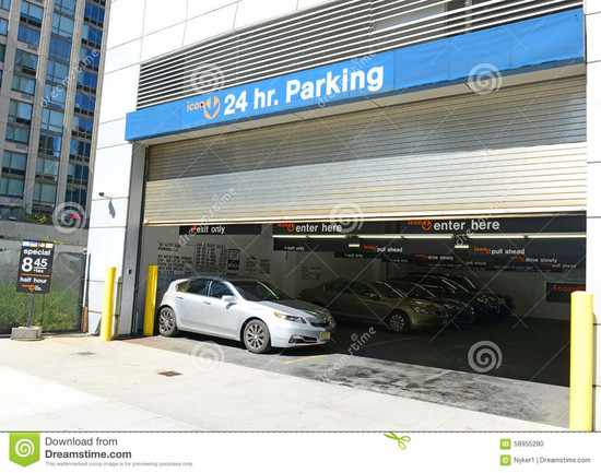 Parking Garage In Manhattan, NYC Editorial Image - Image ...