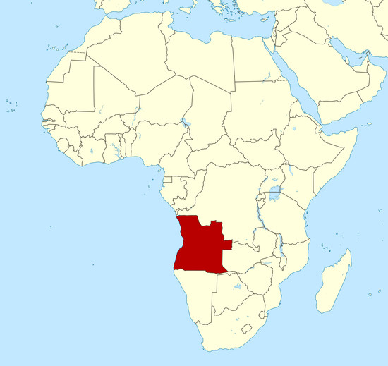 Angola location map. Map of Angola location | Vidiani.com ...