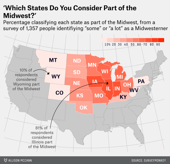 Which States Are in the Midwest? | FiveThirtyEight
