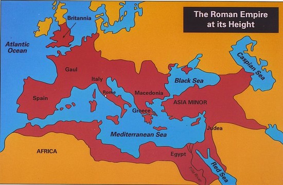 The Rich History - Map of the Roman Empire at it's Height ...