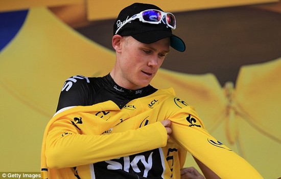 Yellow jersey leader Chris Froome promises he will never ...