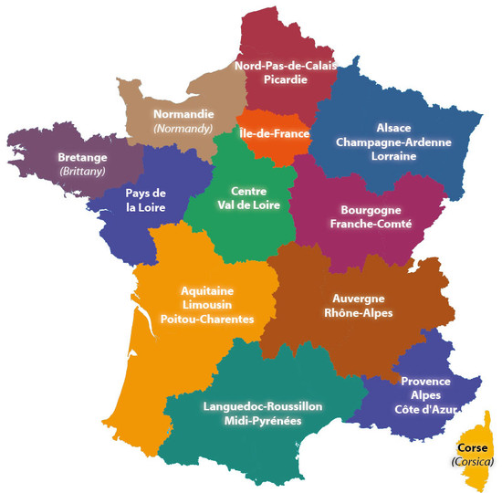 Regions Of France