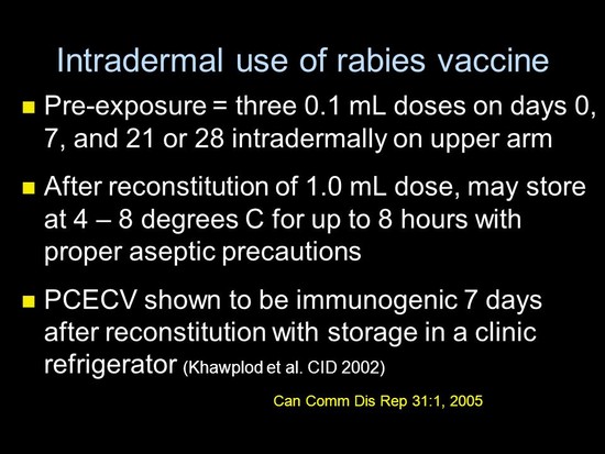 Rabies and Intradermal Rabies Vaccination - ppt video ...