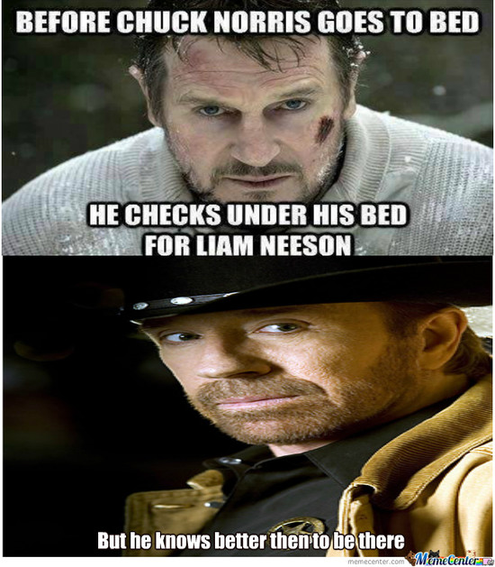Liam Neeson Vs Chuck Norris by desmond1221 - Meme Center