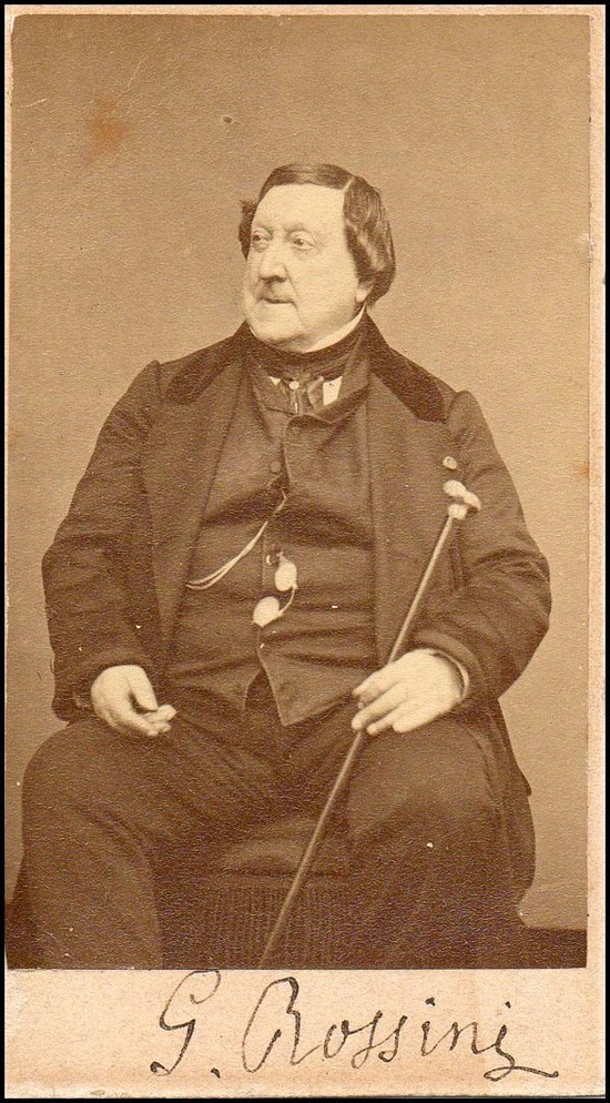 Gioacchino Rossini (1792-1868), photograph (1864), by ...
