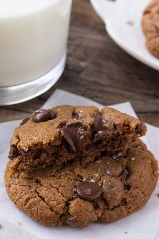 Chocolate Chip Almond Butter Cookies - Just so Tasty