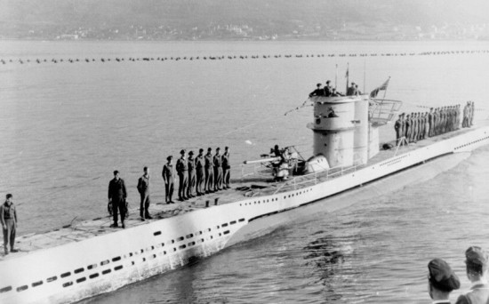 U-251, a Type VIIC U-boat, returns to Narvik after an ...