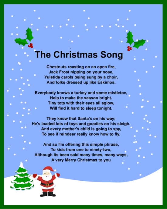 What are Christmas songs sang by groups?