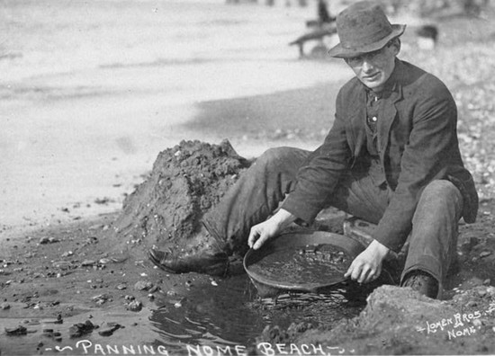 Gold Rush Prospector Old Pictures: Miner, 49er Panning Photos