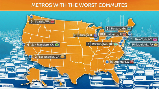 The Metros With the Best—and Most Miserable—Commutes ...