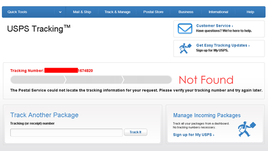 Tracking Number Problem — Is It Fake?