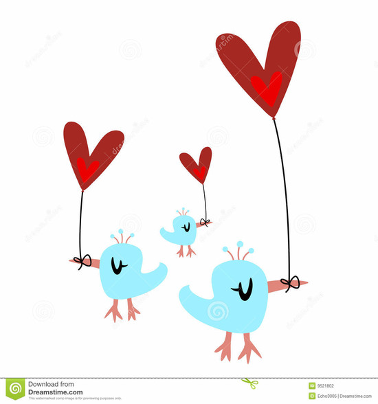 Valentine's day(birds) stock vector. Image of celebratory ...