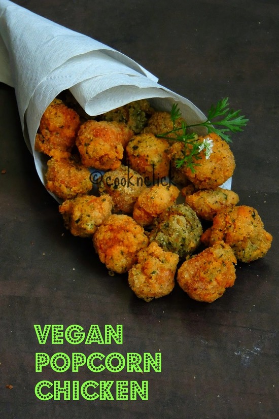 Vegan Popcorn Chicken/Vegan Soya Popcorn | Cook N Click