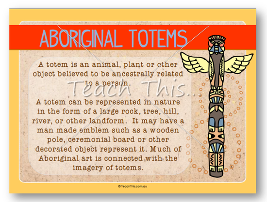 Aboriginal Totems Poster - Printable Picture Theme Flash ...