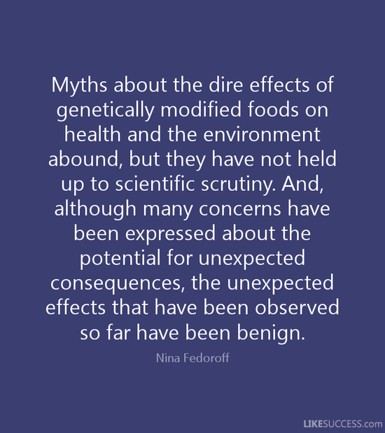 GENETICALLY MODIFIED FOOD Quotes Like Success