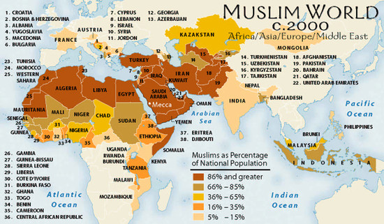 ISLAMIC COUNTRIES – World Muslim Statistics