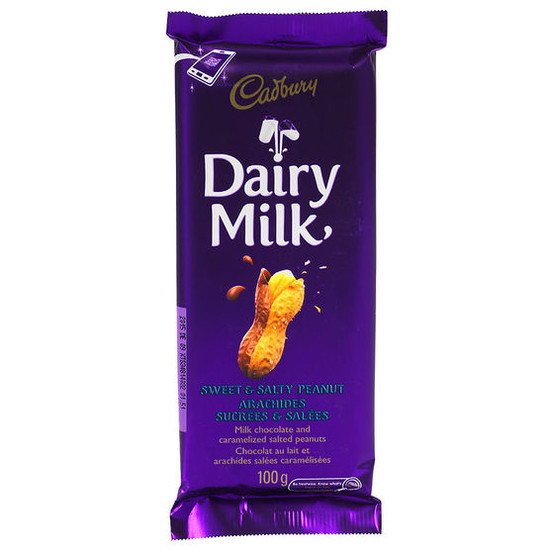 Cadbury Dairy Milk Chocolate Bar - Sweet & Salty Peanut ...