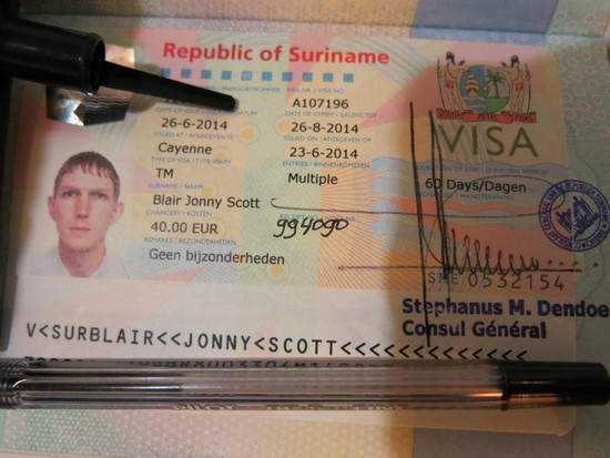 How to get a Suriname Visa in Cayenne, French Guyana