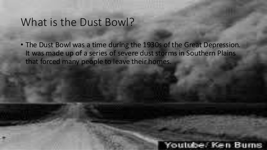 Dust bowl