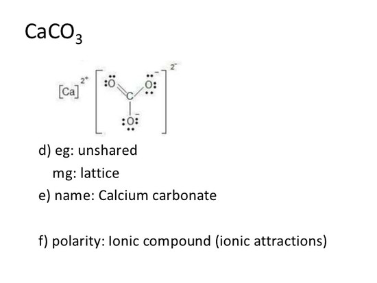 Pics For > Calcium Carbonate Lewis Dot Structure