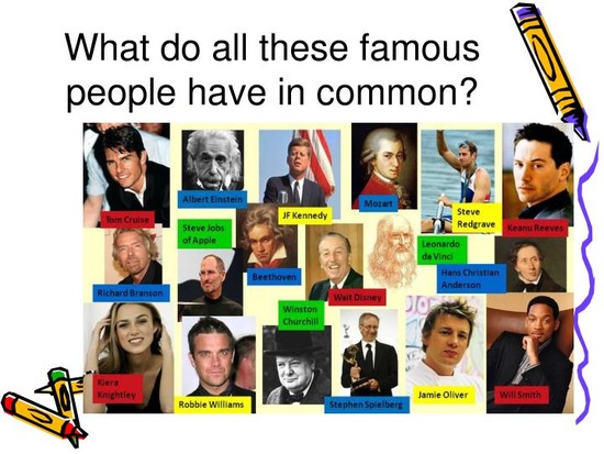 PPT - What do all these famous people have in common ...