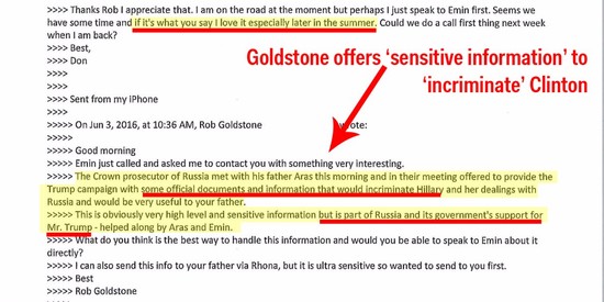 Donald Trump Jr. releases email chain with Rob Goldstone ...