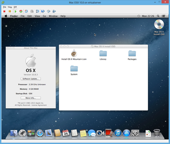 Obtain OS X 10.8 Mountain Lion InstallESD.dmg From Macbook Air