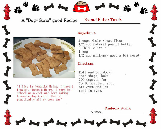 Peanut Butter Dog Treats Recipe All The Way From Pembroke ...