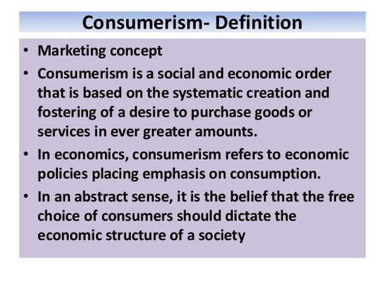 Consumerism 1