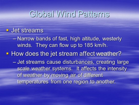 Weather Systems SWBAT describe how the rotation of Earth ...