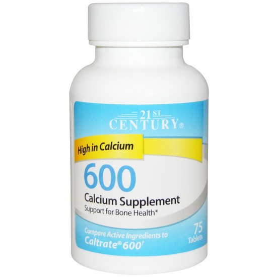 21st Century Health Care, Calcium Supplement 600, 75 Tablets