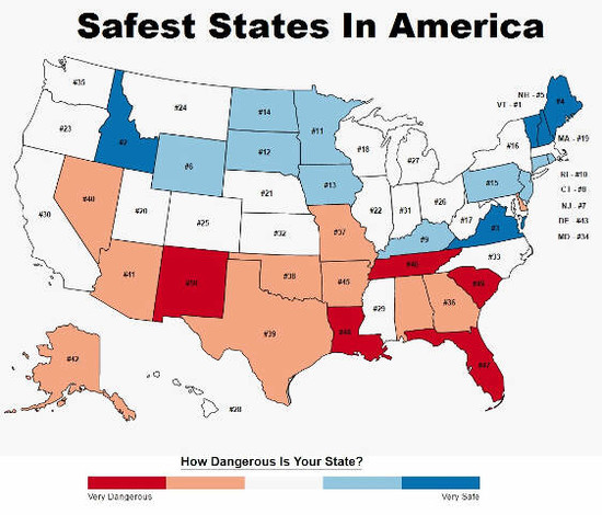 These Are The 10 Safest States In America - HomeSnacks